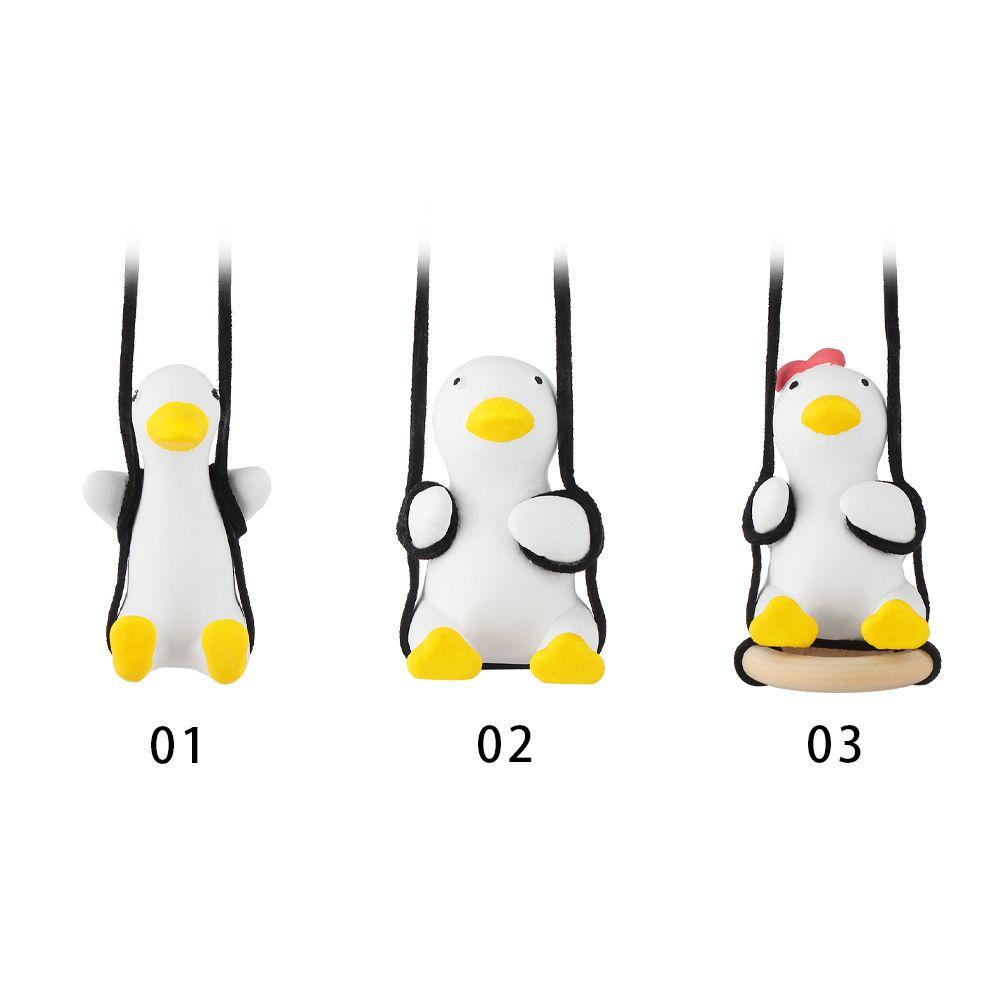 Phụ Kiện Trang Trí Gương Chiếu Hậu Xe Hơi Hình Chú Vịt Dễ Thương