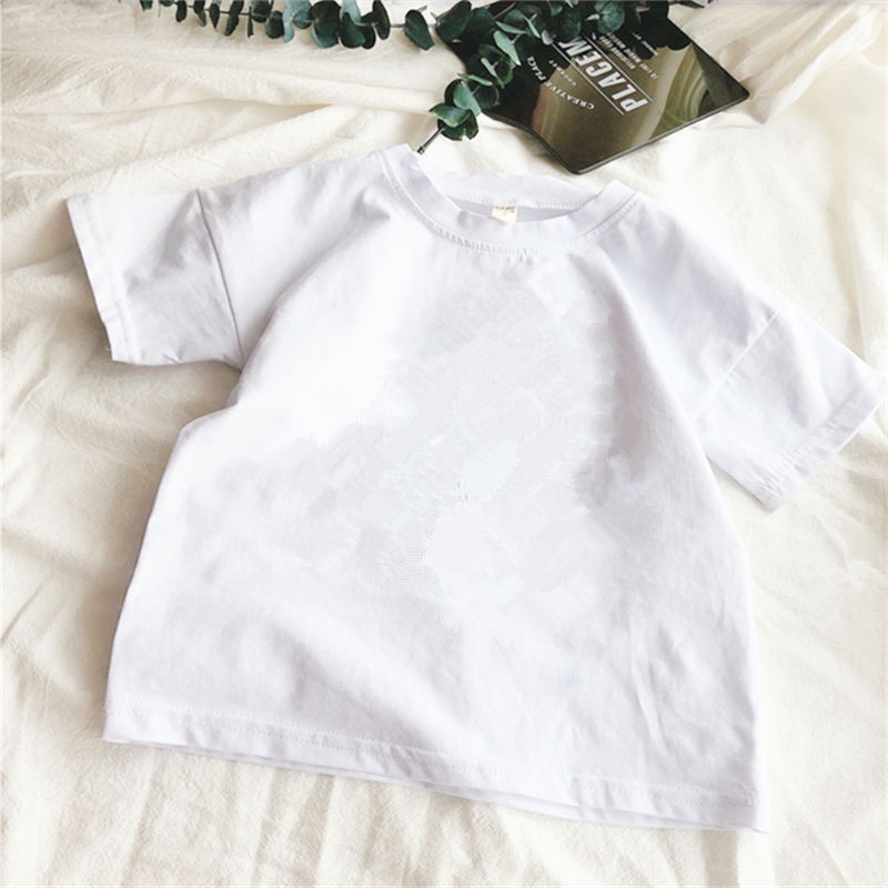 Áo Thun Cotton Tay Ngắn Phong Cách Nhật Bản Hàn Quốc Mới Dành Cho Bé Trai Bé Gái