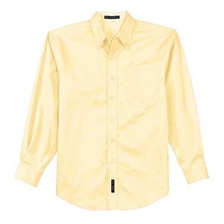 Áo Sơ Mi Nam Dài Tay Port Authority Màu Vàng Be