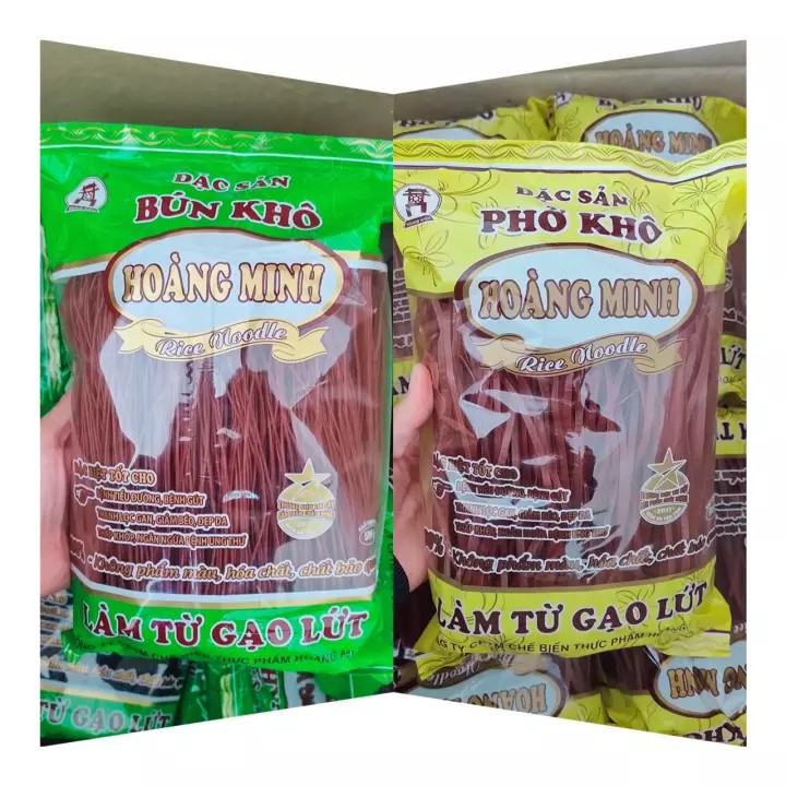Mì bún/phở gạo lứt đỏ đặc sản Hoàng Minh siêu rẻ (500g) Healthy eatclean, hỗ trợ giảm cân đẹp dáng