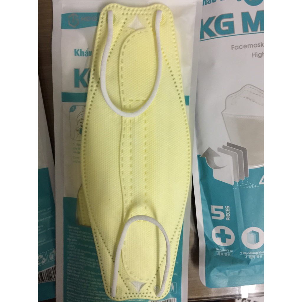 Khẩu trang KF94 KG MASK cao cấp 4 lớp kháng khuẩn gói 5c | BigBuy360 - bigbuy360.vn