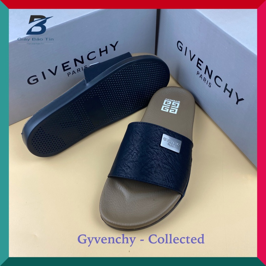{NEW} Dép nam Gyvenchy dép nam quai ngang mới nhất quai da đế cao su 4 màu hot kiểu dáng mới lạ full box