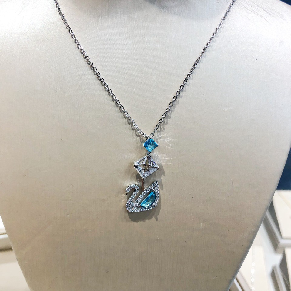 [Original] 5530625 Swarovski Blue Sky Goose necklace S925 silver