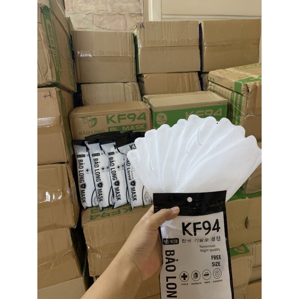 Thùng 300 chiếc khẩu trang KF94 4 lớp Bảo Long kháng khuẩn, chống dịch.