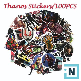 [Giá Sỉ Từ 2 Set] Set 100 Sticker Dán Thanos Infinity PVC Chống Nước