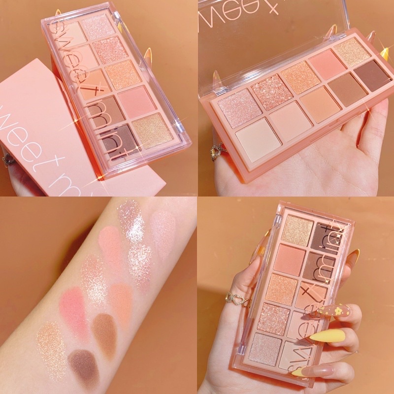 Bảng mắt nhũ lì 10 màu Sweet Mint