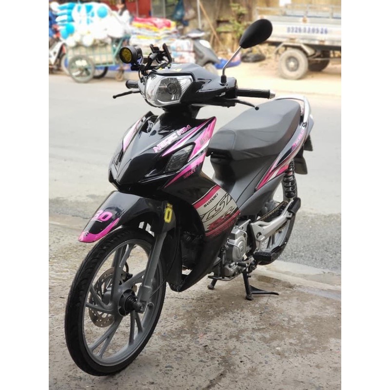 (FREE SHIP) Tem xe Axelo Ecstar hồng đen