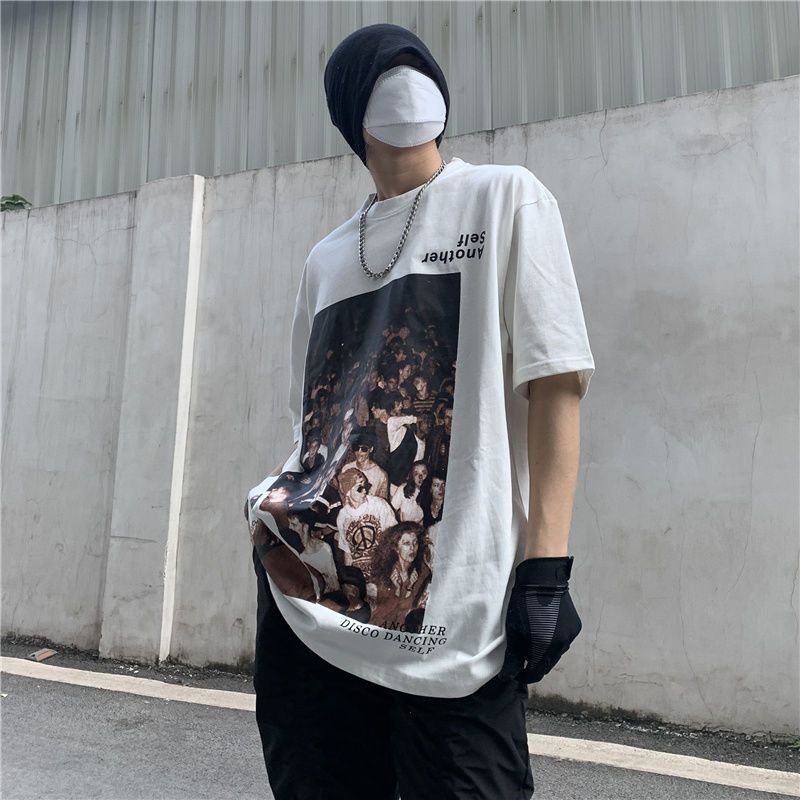 ÁO PHÔNG IN HÌNH HOẠ TIẾT HÀNG UNISEX VẢI ĐẸP