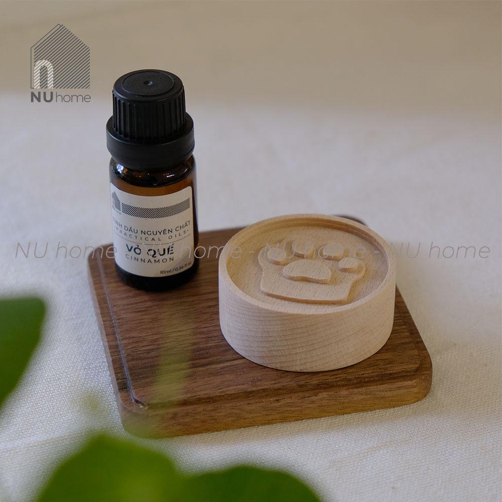 Khuếch tán tinh dầu bằng gỗ hình tròn - Kono | nuhome.vn | chất liệu gỗ tự nhiên mộc mạc cho hương thơm dịu nhẹ