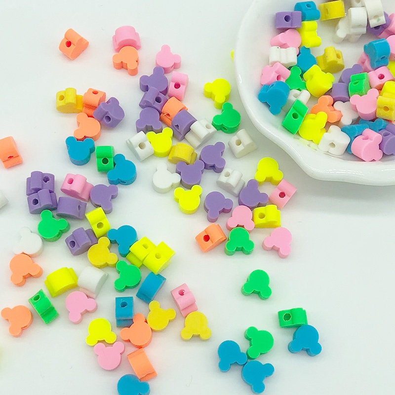 Bộ 50 Hạt Đất Sét polymer Nhiều Màu Sắc Dùng Làm Trang Sức Thủ Công