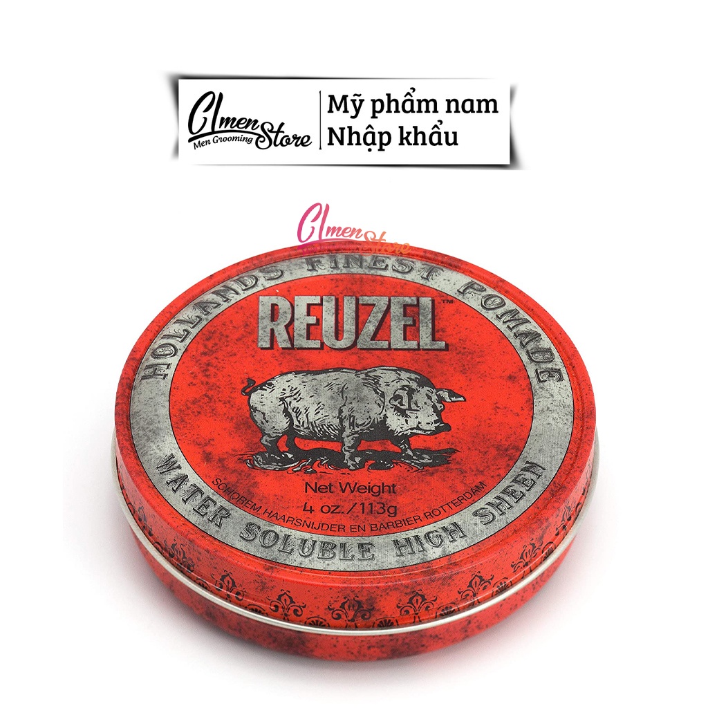 [FULL LINE] Reuzel Pomade tạo kiểu tóc [Blue - Pink - Red - Extreme Hold - Green - Matte Clay - Fiber] - Full size