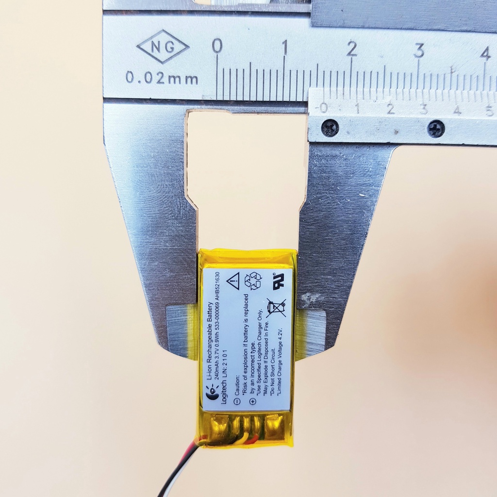 Pin Li-Po 240mAh 3.7V AHB521630 Lithium Polymer Cho Camera Hành Trình Định Vị GPS Chuột Không Dây-Shoplinhkienm2m