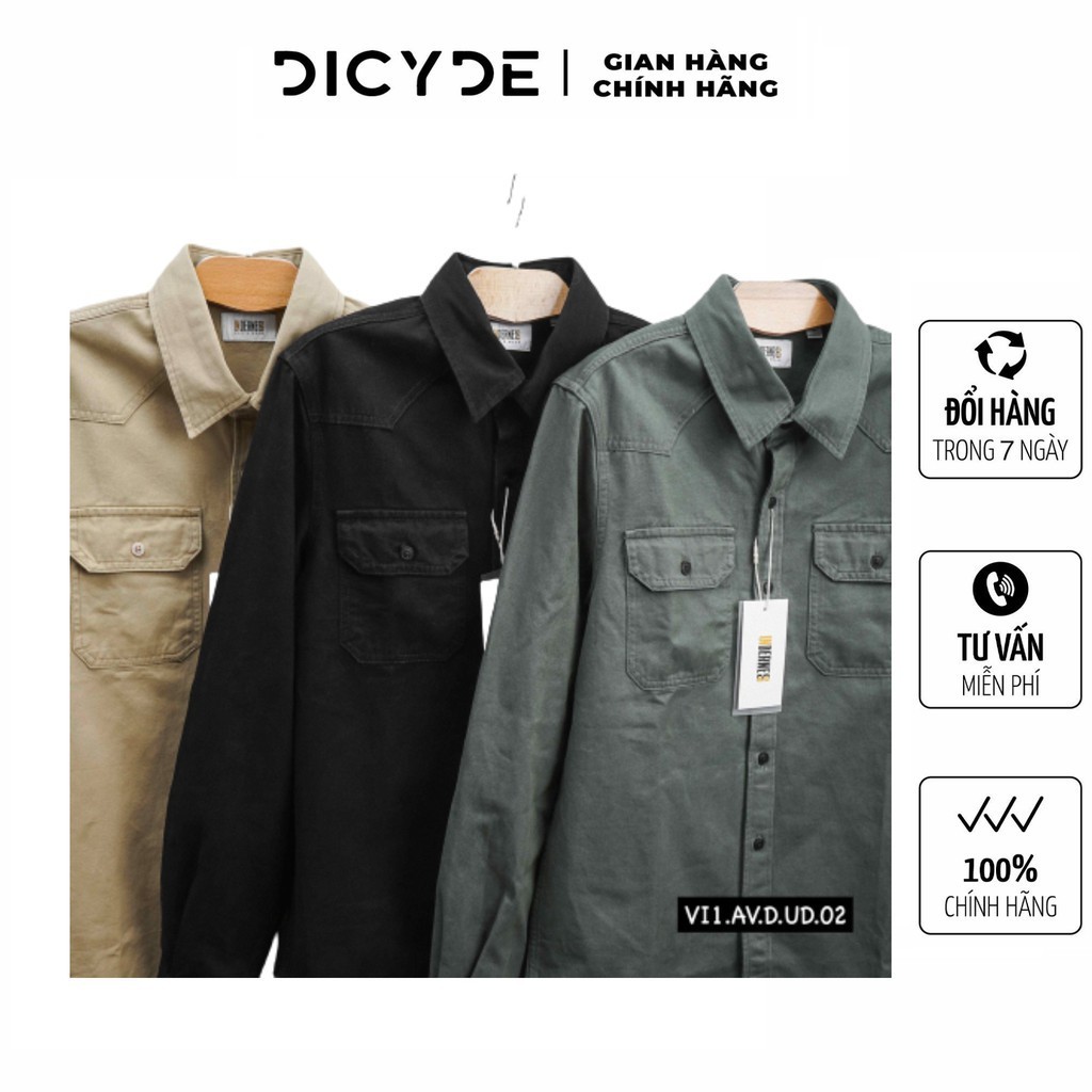 Áo sơ mi kaki nam dài tay form rộng DICYDE AV.D.UD.02 UD.09 UD.18 cao cấp - Hàng mới về