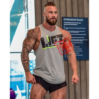 Áo Ba Lỗ Tập Gym Logo Cá Tính
