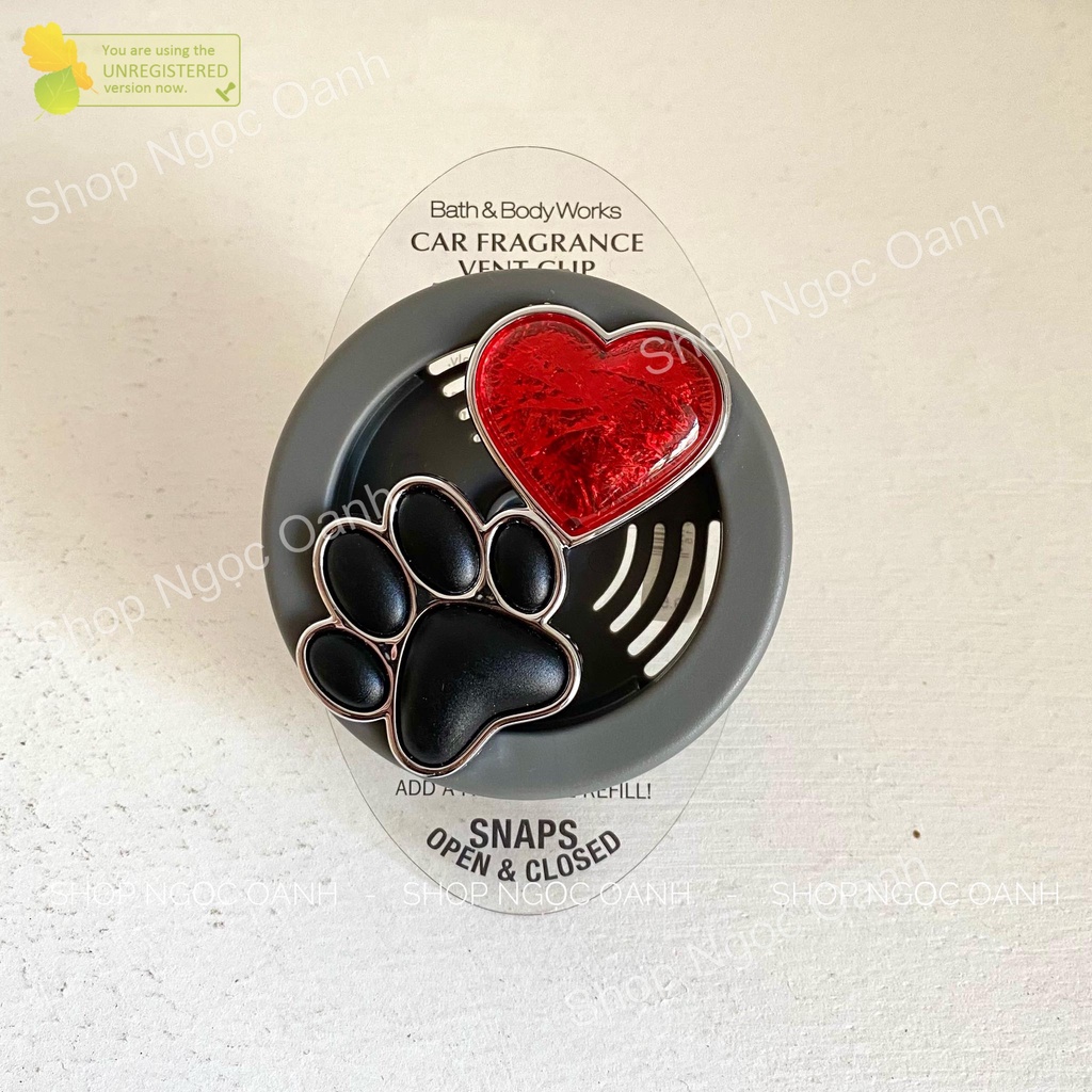 Kẹp khe gió điều hòa ô tô, kẹp đựng tinh dầu xe hơi BBW