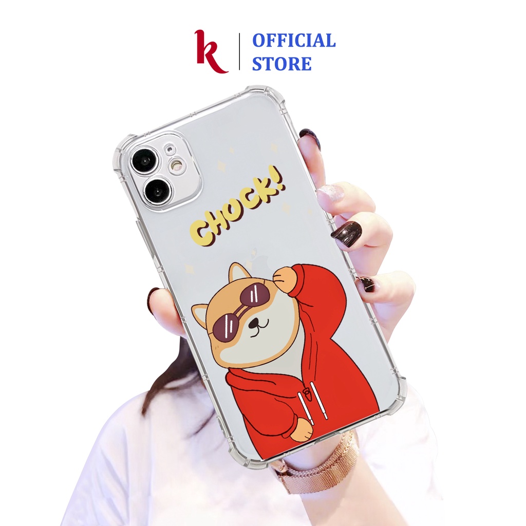 Ốp lưng iphone cún nhận lệnh chống sốc trong suốt case 14plus 14 pro max 13 12 promax 11 mini 6 6s 7 8 plus x xr xs Se
