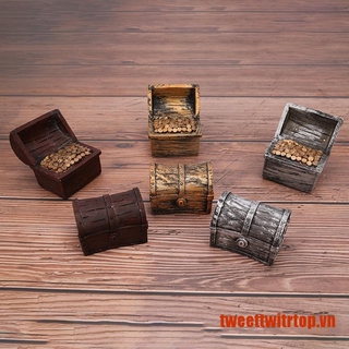 1 Hộp Kho Báu Mini Trang Trí Bể Cá