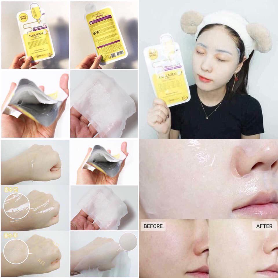 Mặt Nạ Mediheal [HỘP 10 MIẾNG] NHẬP KHẨU CHÍNH HÃNG Mặt Nạ Giấy 6 Dòng H.D.P, N.M.F, TEATREE, PLACENTA, VITA, COLLAGEN