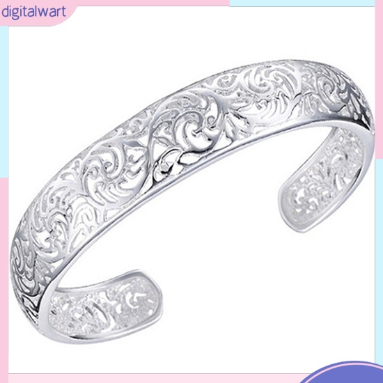 Vòng tay hở bằng bạc 925 thanh lịch dành cho nữ