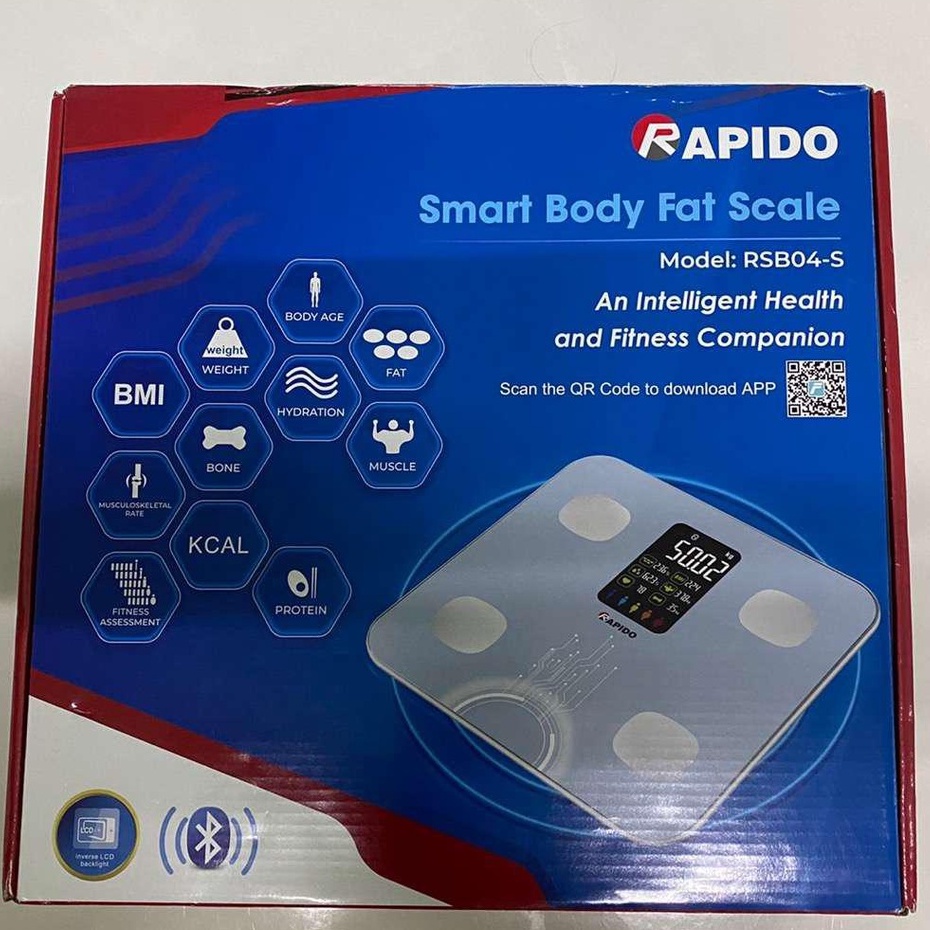 Cân điện tử sức khoẻ Rapido thông minh RSB04-S
