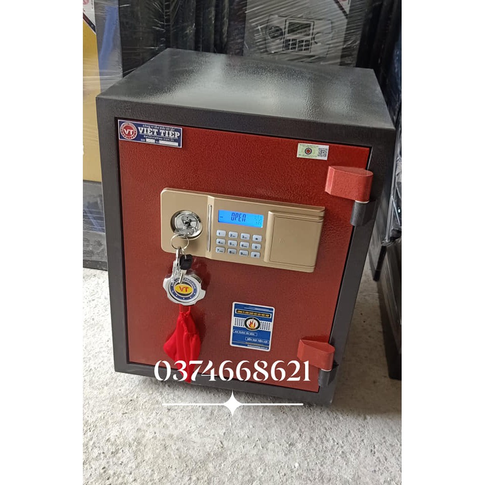 KÉT SẮT ĐIỆN TỬ MÀU ĐỎ 55KG HÀNG CAO CẤP  0393334652 FREE VC