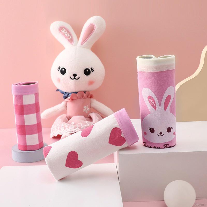 Set 3 Quần Lót Cotton Họa Tiết Thỏ Đáng Yêu Cho Bé Gái