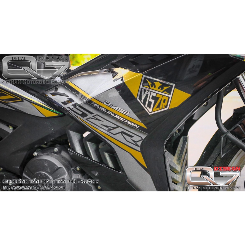 Tem Rời EXCITER 150 Y15ZR VÀNG ĐEN