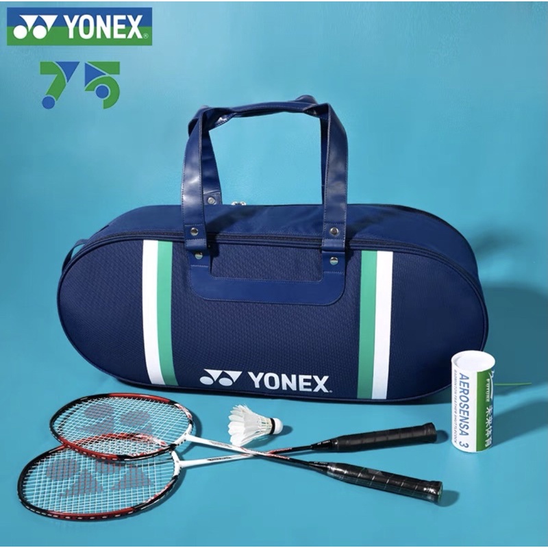 [Mẫu mới 2021] Túi vợt cầu lông Yonex BA26AP trắng cao cấp sang trọng, cầu lông chuyên dụng