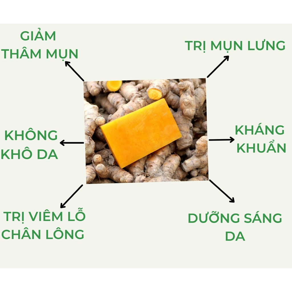 Xà phòng thảo dược nghệ chiết xuất tinh chất mật ong - Xà bông trắng da khử thâm từ mướp đắng, tràm trà an toàn | BigBuy360 - bigbuy360.vn