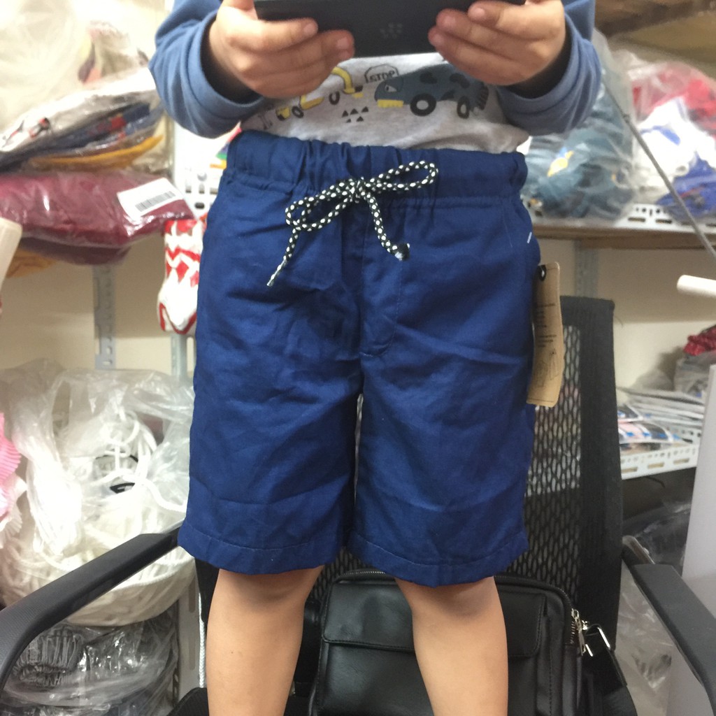 Quần đùi quần sooc cho bé trai cotton thoáng mát