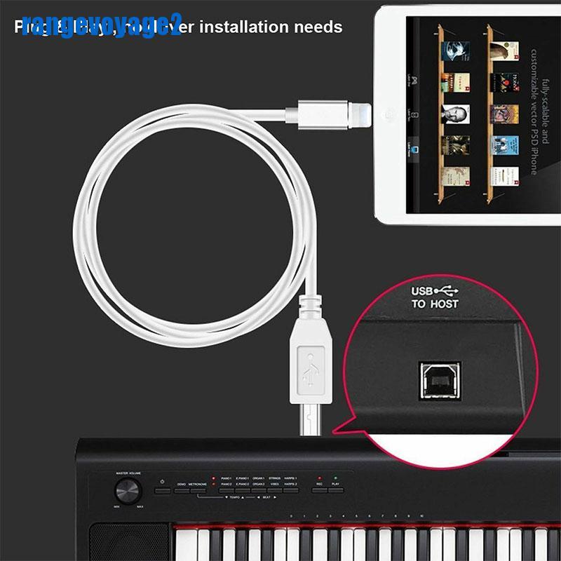Dây cáp chuyển đổi USB từ Lightning sang Type-B MIDI tiện dụng cho bàn phím/điện thoại/iPad