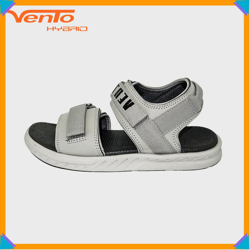 Giày Sandal Vento 2020 Nam quai ngang NB42 - Tro ghi