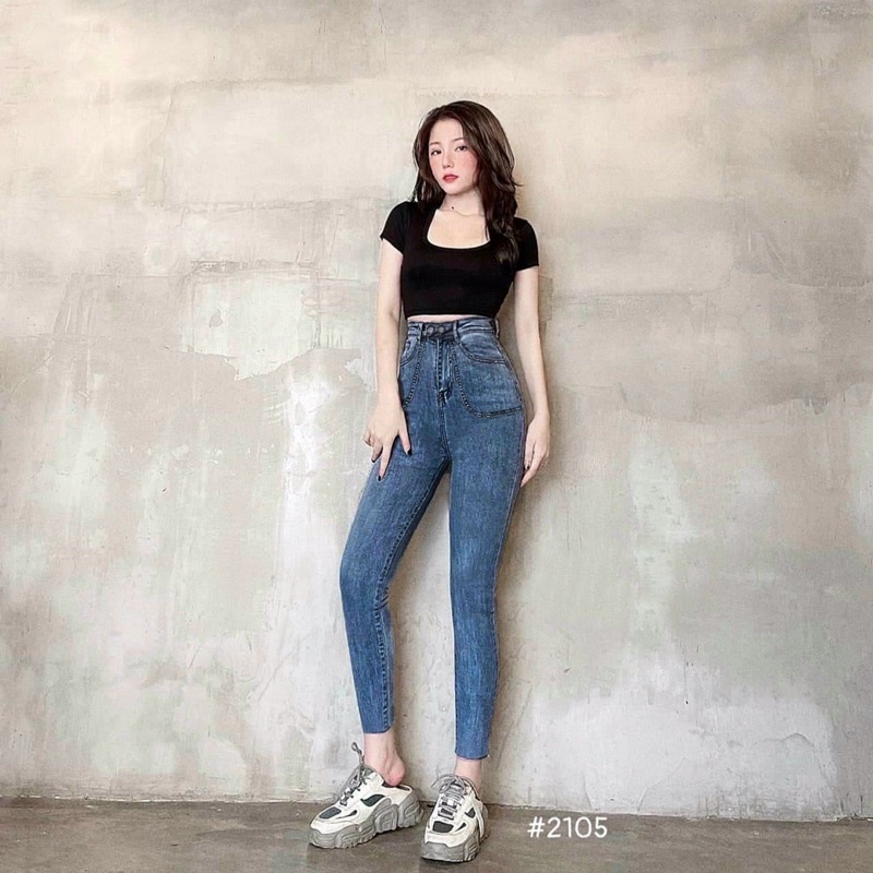 Quần jeans ôm lưng cao siêu tôn dáng hàng chuẩn xịn cao cấp loại 1 có Bigsize cho người từ 60kg | WebRaoVat - webraovat.net.vn