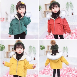 Áo khoác lót lông cừu cho bé 💓💓