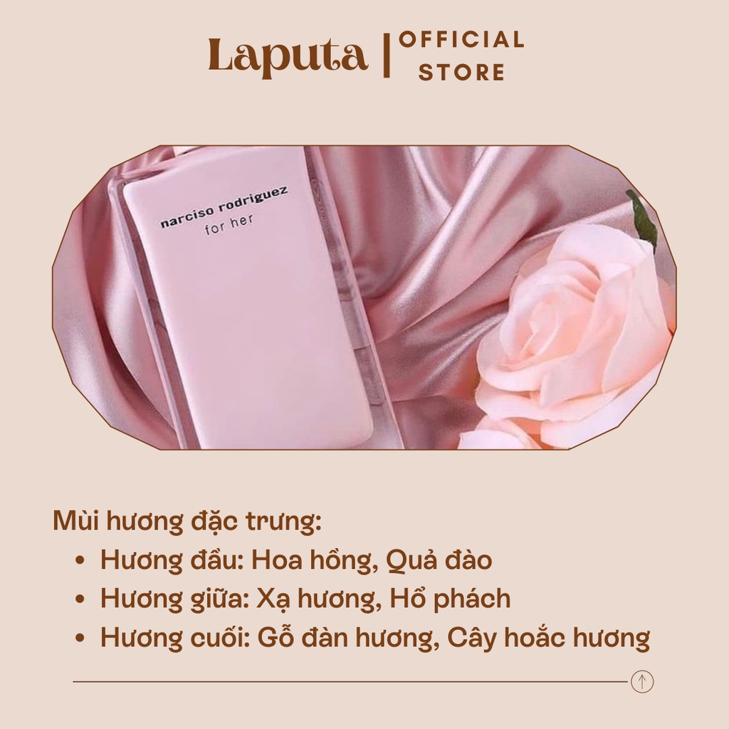 Nước Hoa Nữ Narciso For Her EDP, Nar Hồng Nhạt, Mẫu thử 2ml, 5ml, 10ml