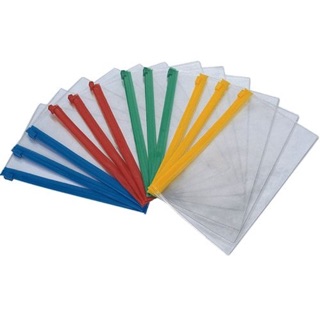 Set 3 bìa nhựa dẻo dây kéo A5