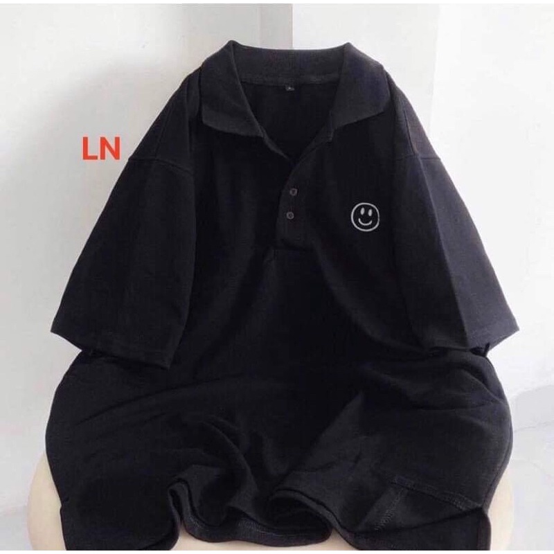 Áo polo mặt cười góc ngực LN11