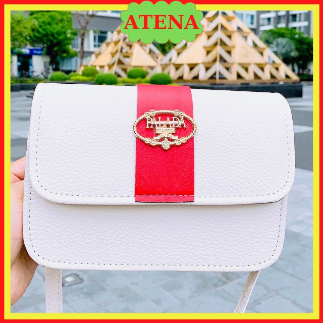 Túi Xách Nữ Chất Lượng Tốt Rẻ Túi Đeo Chéo Sành Điệu Gía Mềm Hàng Thật Shop Tự Chụp Đỏ Trắng PLD