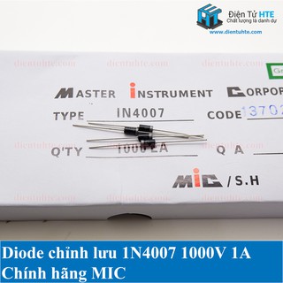 Bộ 100 Diode 1N4007 1000V 1A DO41 chính hãng MIC (100 con) [HTE Quy Nhơn thumbnail