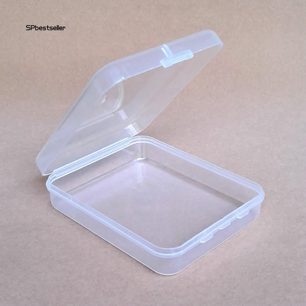 [Hàng mới về] Hộp đựng mút trang điểm bằng nhựa trong suốt kích thước 11.5x9x2.8cm đa năng tiện dụng