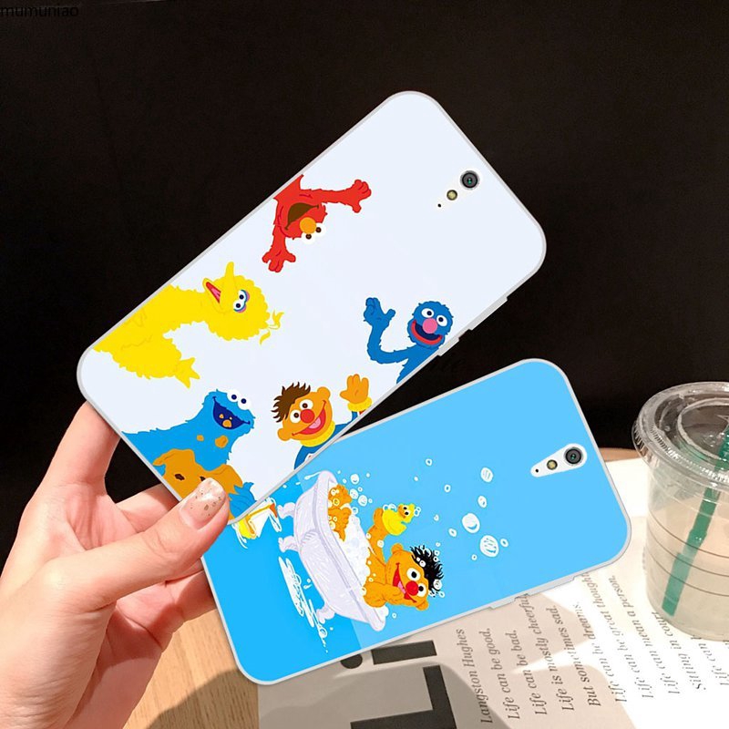 Sony xperia C3 C5 M4 L1 L2 XA XA1 XA2 Ultra Plus X Performance Sesame Street Pattern-4 Soft Silicon TPU Case Cover