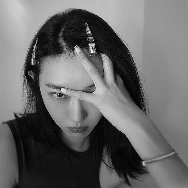 Kẹp Tóc Kim Loại Đính Ngọc Trai Đơn Giản Thời Trang