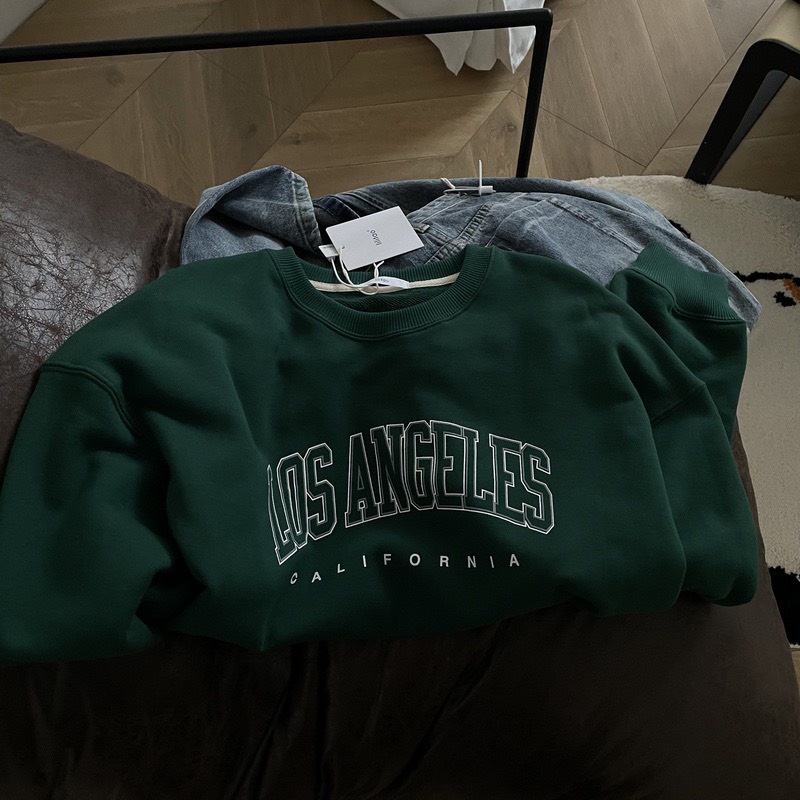 Áo Nỉ Sweater Cotton Dày Dặn Basic LOS ANGELES Mẫu Mới Mùa Đông 2022 𝘽𝙮.𝘾𝙖𝙢𝙘𝙖𝙢