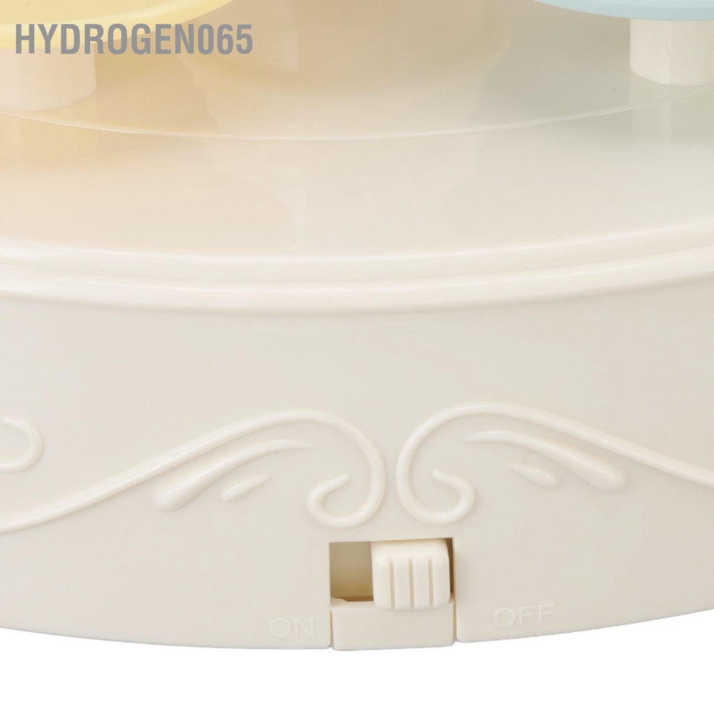 Máy tráng miệng quay tự động Màn hình hai lớp Quay đứng Tấm trưng bày bánh cupcake Hydrogen065