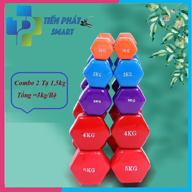Bộ 2 tạ tay cao cấp 1.5Kg
