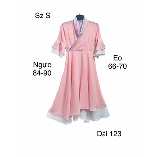 Đầm voan cosplay màu pastel