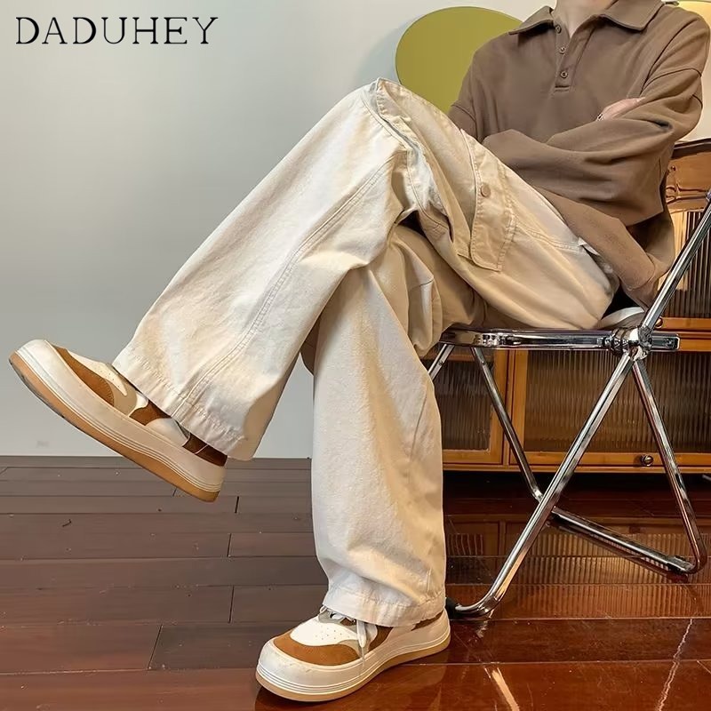 DaDuHey Shemoda Street Style Casual Pants 2022 New Trend Stylish Multi-Pocket Overalls