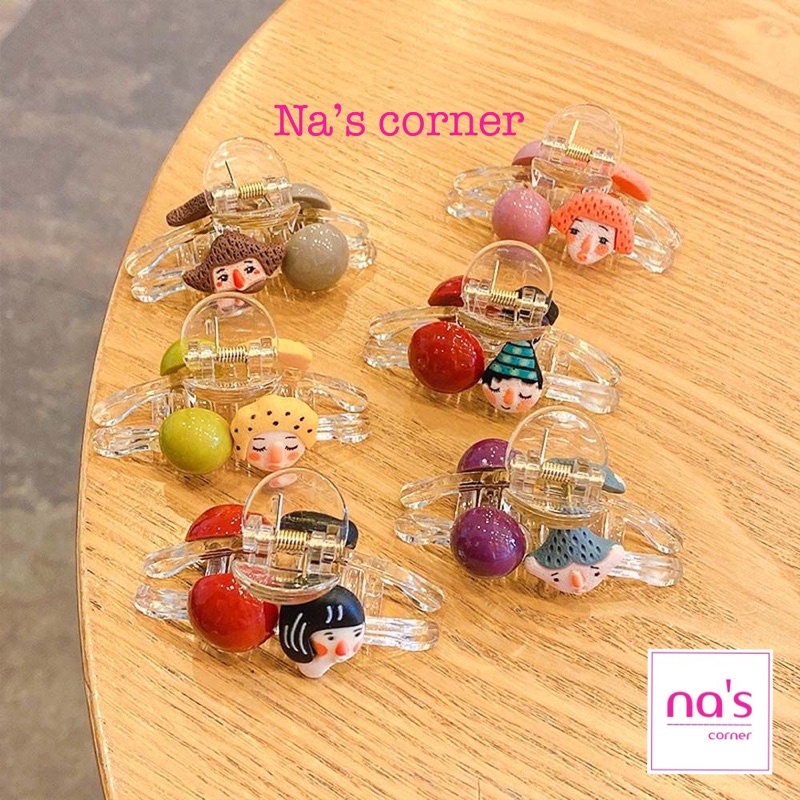 Kẹp gấp gắp tóc kẹp càng cua 8 răng ngộ nghĩnh