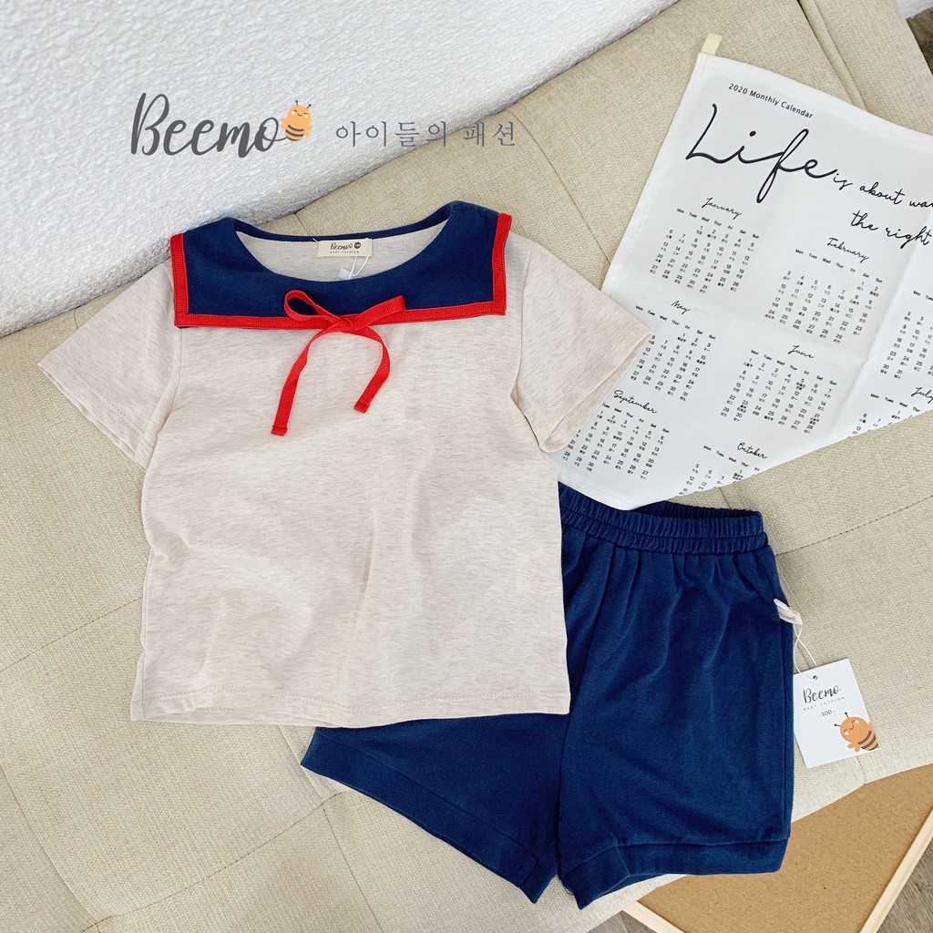 Set thuỷ thủ Hàn Quốc cho bé trai, bé gái BEEMO ST01