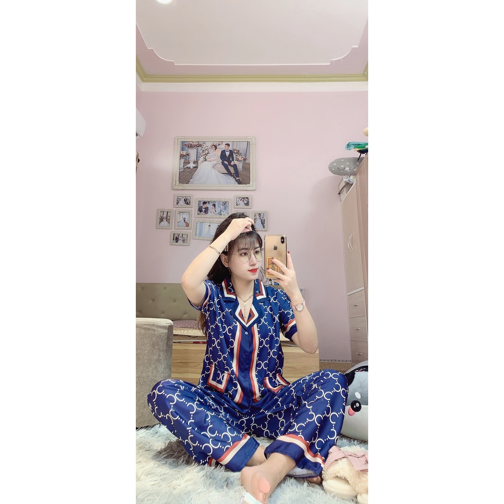 Bộ ngủ Pijama GC thiết kế [ PREE SHIP ] Chất liệu lụa Latin Cao Cấp , mịn màng , sang chảnh